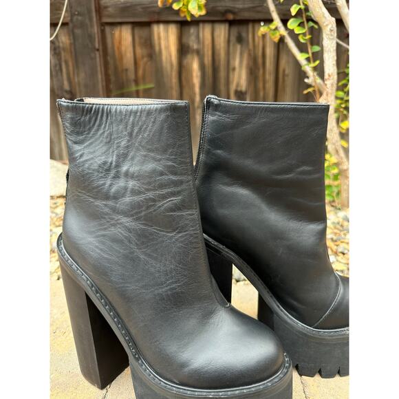 Jeffrey Campbell Mulder Platform Black Boot size 7.5 / 38 - Picture 5 of 15